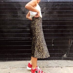 Chanel red leather see through sneakers